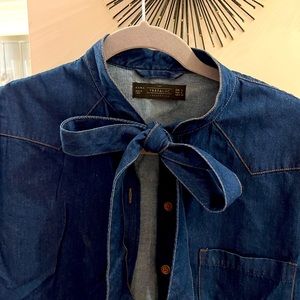 Zara denim shirt